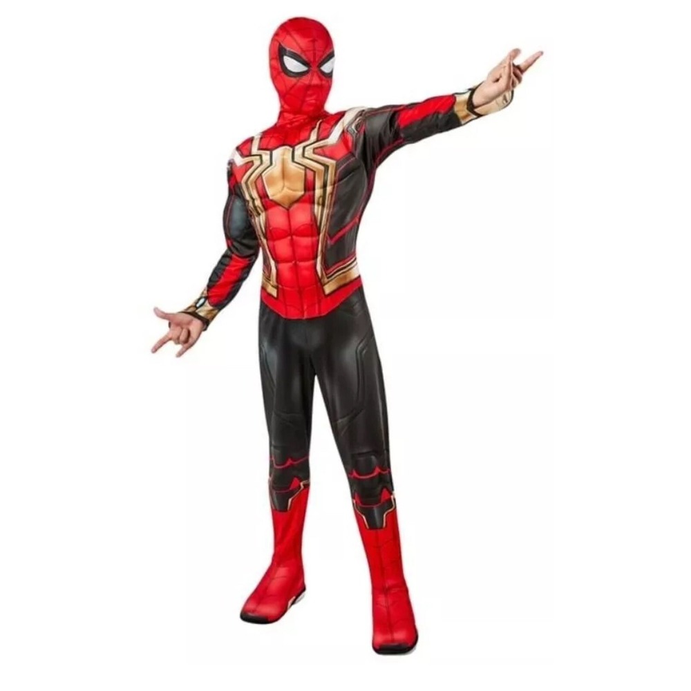 Marvel Spider-Man Boys 2-PC Muscle‎ Light Up Chest Halloween Costume: Small 4-7